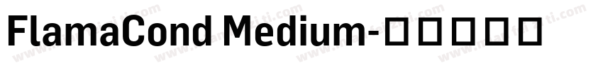 FlamaCond Medium字体转换